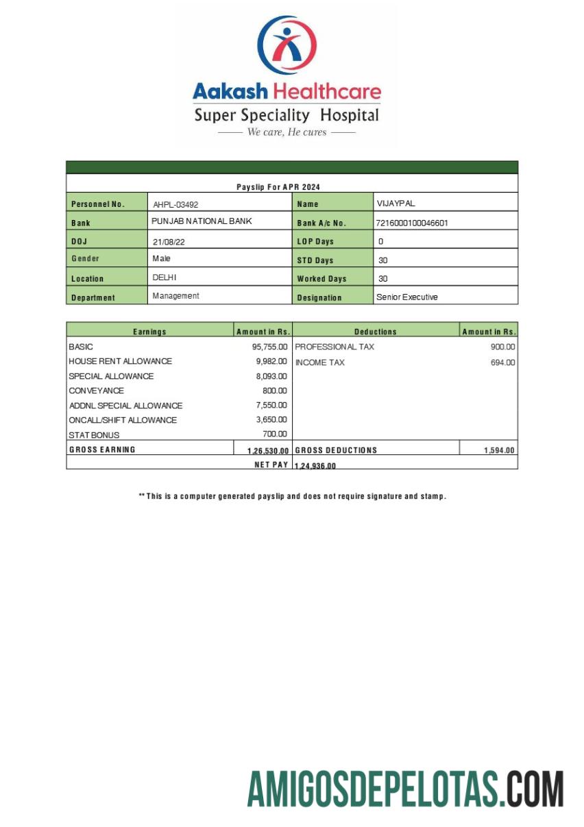 Em branco Modelo de recibo de pagamento da Aakash Healthcare em formatos Word e PDF.pdf, 1